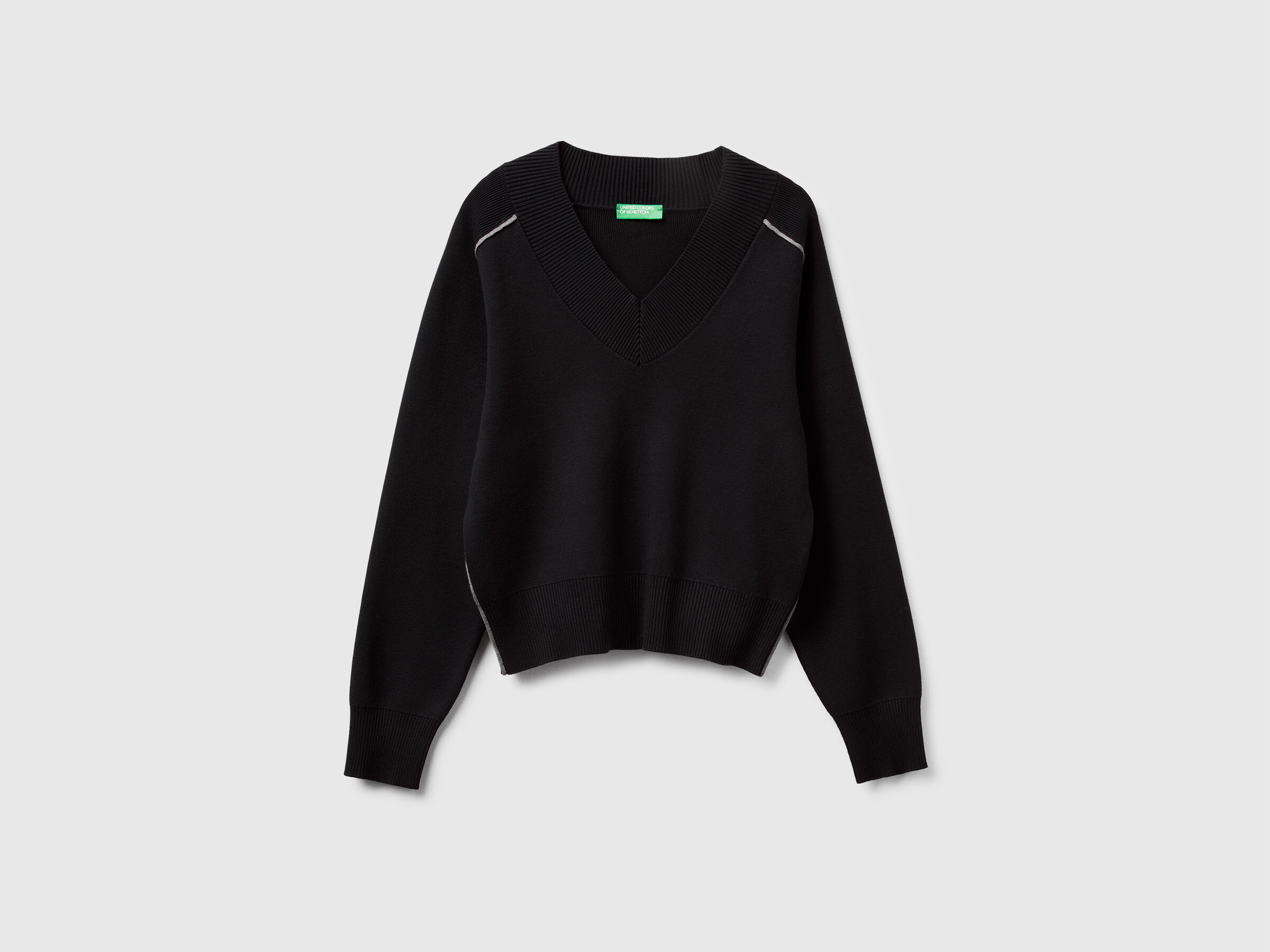V NECK SWEATER L/S Women image number 5
